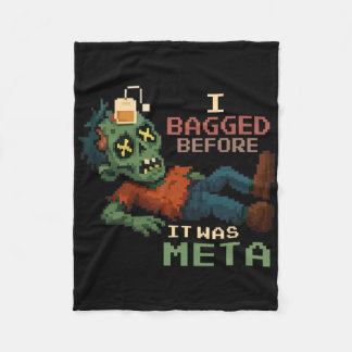Couverture Polaire J'ai bagué avant que ce soit Meta Pixel Zombie Gam