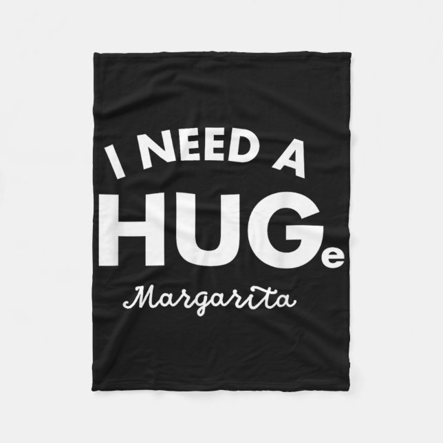 Couverture Polaire J'Ai Besoin D'Une Grande Chemise Margarita Funny C (Devant)
