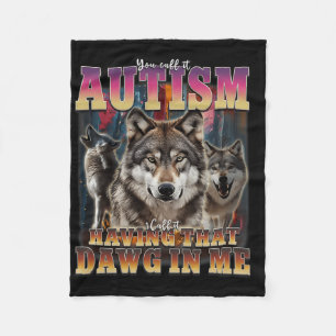 Couverture Polaire J'Ai Ce Dawg In Me Wolves 90s Sensibilisation sur
