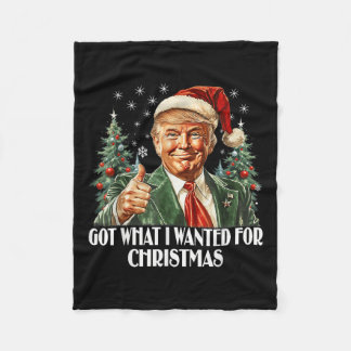 Couverture Polaire J'Ai Ce Que Je Recherché Pour Noël - Trump Xmas