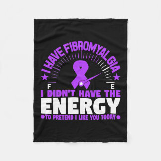 Couverture Polaire J'ai la fibromyalgie Je n'ai pas l'énergie de pré