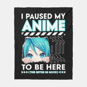 Couverture Polaire J'Ai Pause Mon Anime Pour Être Ici Anime Adolescen