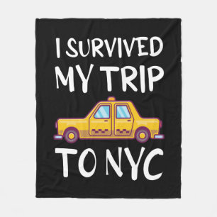 Couverture Polaire J'Ai Survécu À Mon Voyage À New York