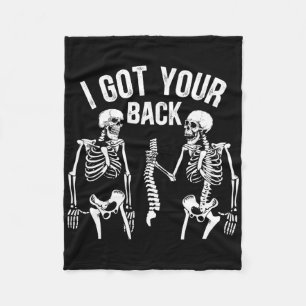 Couverture Polaire J'Ai Ton Ck Drôle Skeleton Spine Halloween Costu