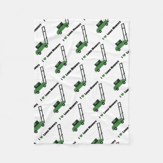 Couverture Polaire J'aime des tondeuses à gazon