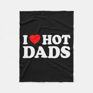 Couverture Polaire J'aime _ J'aime les papas chauds T-shirt _