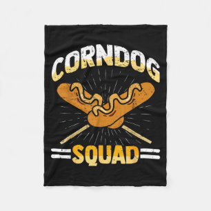 Couverture Polaire J'aime l'équipe des Corndogs Carnaval Corn Dogs Ho