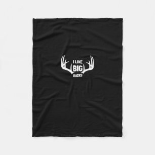 Couverture Polaire J'Aime Les Grosses Racks Deer Buck Hunters Bow Cha