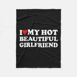 Couverture Polaire J'Aime Mon Chaud Belle Petite Amie Je Coeur Mon Be