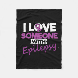 Couverture Polaire J'Aime Quelqu'Un Avec Epilepsie Jour Saisie Guerri
