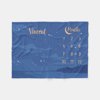 Couverture Polaire Jalon de bébé personnalisé