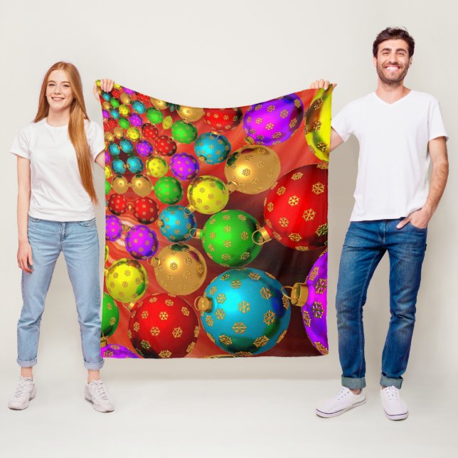 Couverture Polaire Jamboree d'ornement de Noël (En situation)