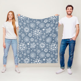 Couverture Polaire Jardin Au Fil - Une Danse Florale Traditionnelle