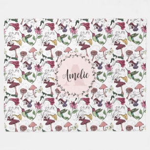 Couverture Polaire Jardin aux colibris floraux