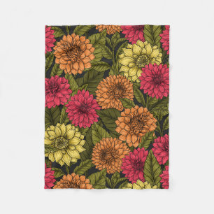 Couverture Polaire Jardin de Dahlia