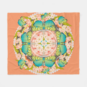 Couverture Polaire Jardin des papillons