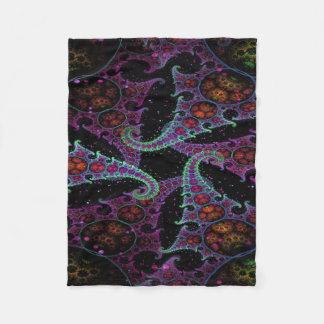 Couverture Polaire "Jardin des poulpes" Blanche Toison