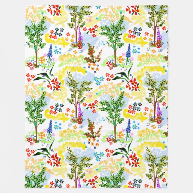 Couverture Polaire Jardin d'été (Devant)