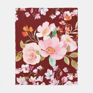 Couverture Polaire Jardin Floral