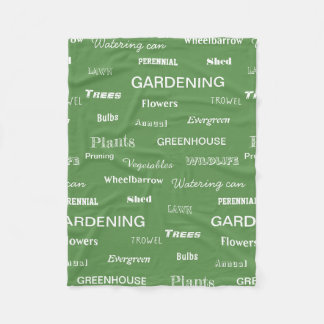 Couverture Polaire Jardin Paroles Jardin à motif vert à thème