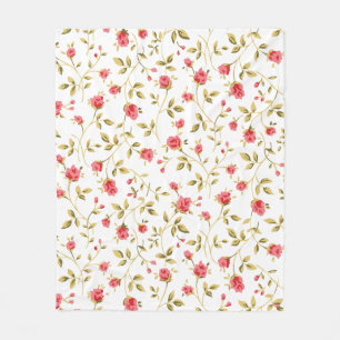 Couverture Polaire Jardin rose
