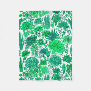 Couverture Polaire Jardin succulent
