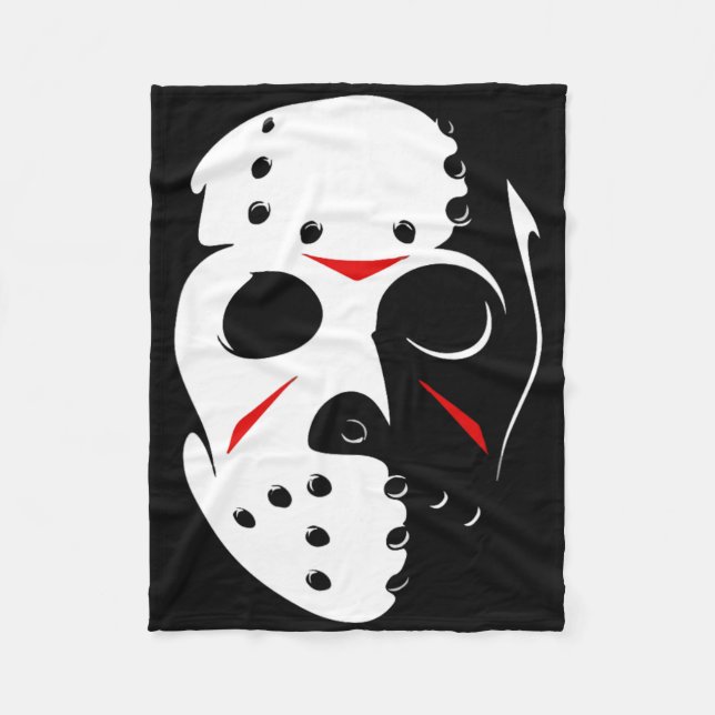 Couverture Polaire Jason Halloween Masque de Hockey Vendredi 13 (Devant)