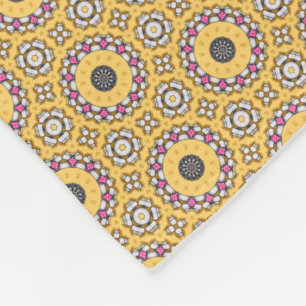 Couverture Polaire Jaune et rose