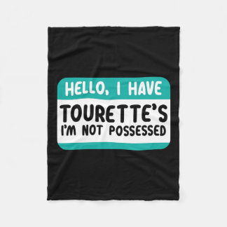 Couverture Polaire Je Connais Le Syndrome Tourette Et Le Ruban Turquo