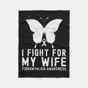 Couverture Polaire Je Lutte Pour Mon Épouse Fibromyalgie Mois B