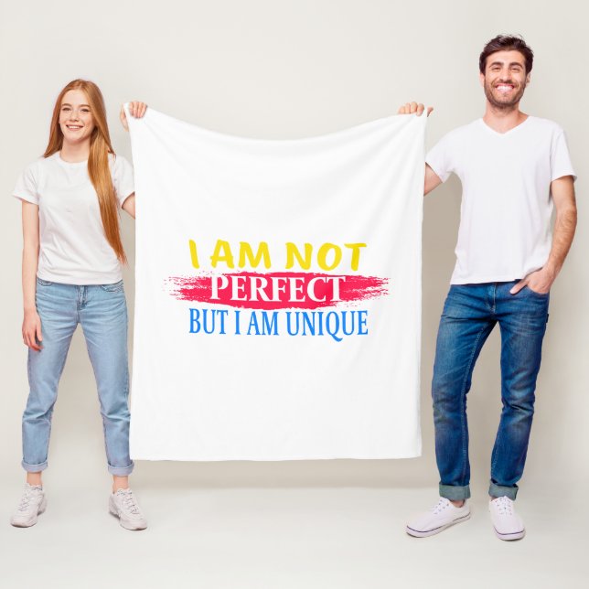 Couverture Polaire Je ne suis pas parfait, mais je suis unique (En situation)