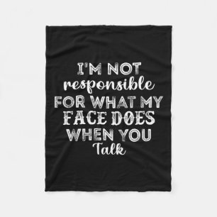 Couverture Polaire Je ne suis pas responsable de ce que fait mon visa