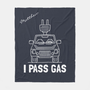 Couverture Polaire Je passe Gag de voiture électrique gaz Eco