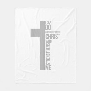 Couverture Polaire Je Peux Faire Tout Par Le Christ Qui Renforce
