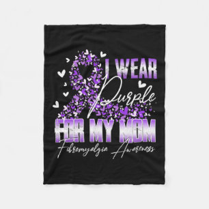 Couverture Polaire Je Porte Du Violet Pour Ma Maman Fibromyalgie Sens