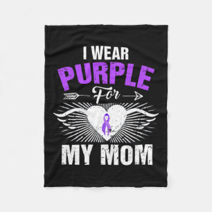 Couverture Polaire Je Porte Du Violet Pour Ma Mère Constante De Sensi