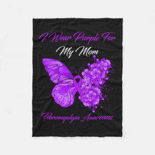 Couverture Polaire Je Porte Du Violet Pour Ma Mère Fibromyalgia Warri
