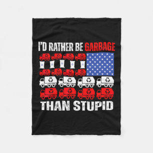 Couverture Polaire Je Préférerais Servir D'Ordures Pour Trump Trump D