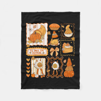 Couverture Polaire Je prendrai des œufs mimosa Filles de Thanksgiving