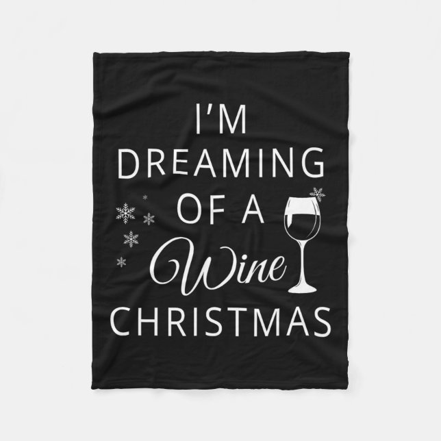 Couverture Polaire Je rêve d'un vin Noël T (Devant)