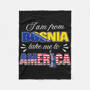 Couverture Polaire Je suis de Bosnie, emmenez-moi en Amérique 