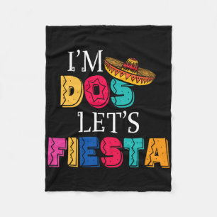 Couverture Polaire Je suis Dos Let's Fiesta Taco Twosday 2e Anniversa