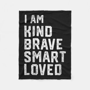 Couverture Polaire Je Suis Intelligent Brave Forte Type Aimé Motivati
