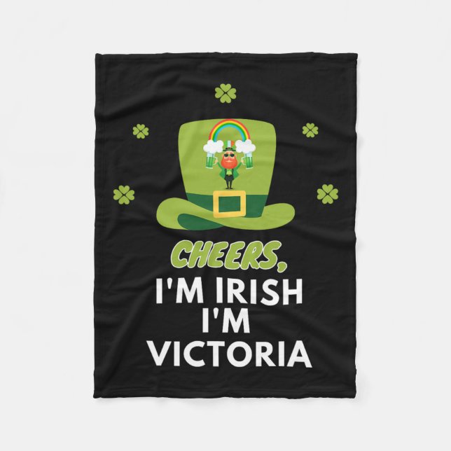 Couverture Polaire Je Suis Irlandais Je Suis Victoria (Devant)