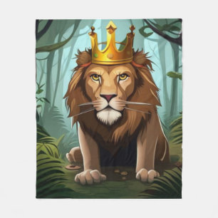 Couverture Polaire Je suis le Roi de la Jungle !