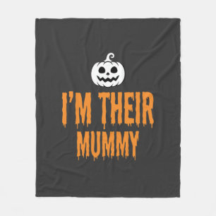Couverture Polaire Je suis leur conception de maman Halloween Mummy