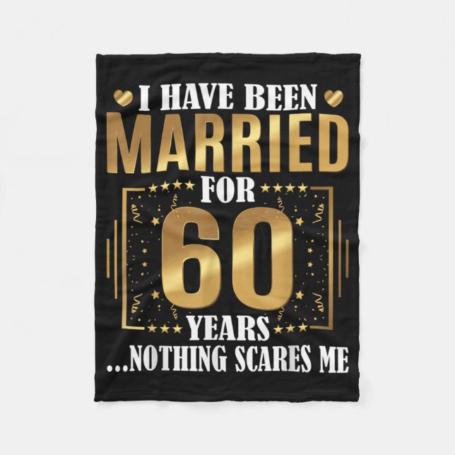 Couverture Polaire Je suis marié depuis 60 ans 60e Mariage (Devant)