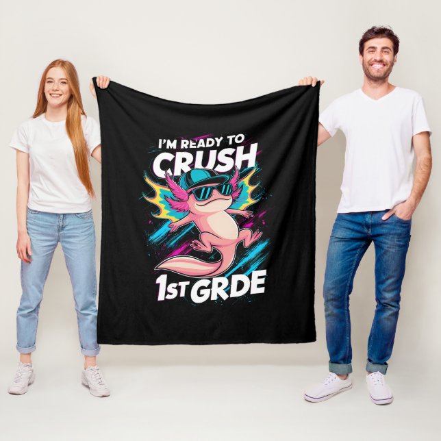 Couverture Polaire Je suis prêt à écraser l'école secondaire Axolotl  (En situation)