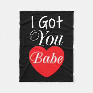 Couverture Polaire Je t'ai eu Bébé Coeur mignon Saint Valentin Joyeux