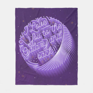 Couverture Polaire Je t'aime à la galaxie et au med arrière de